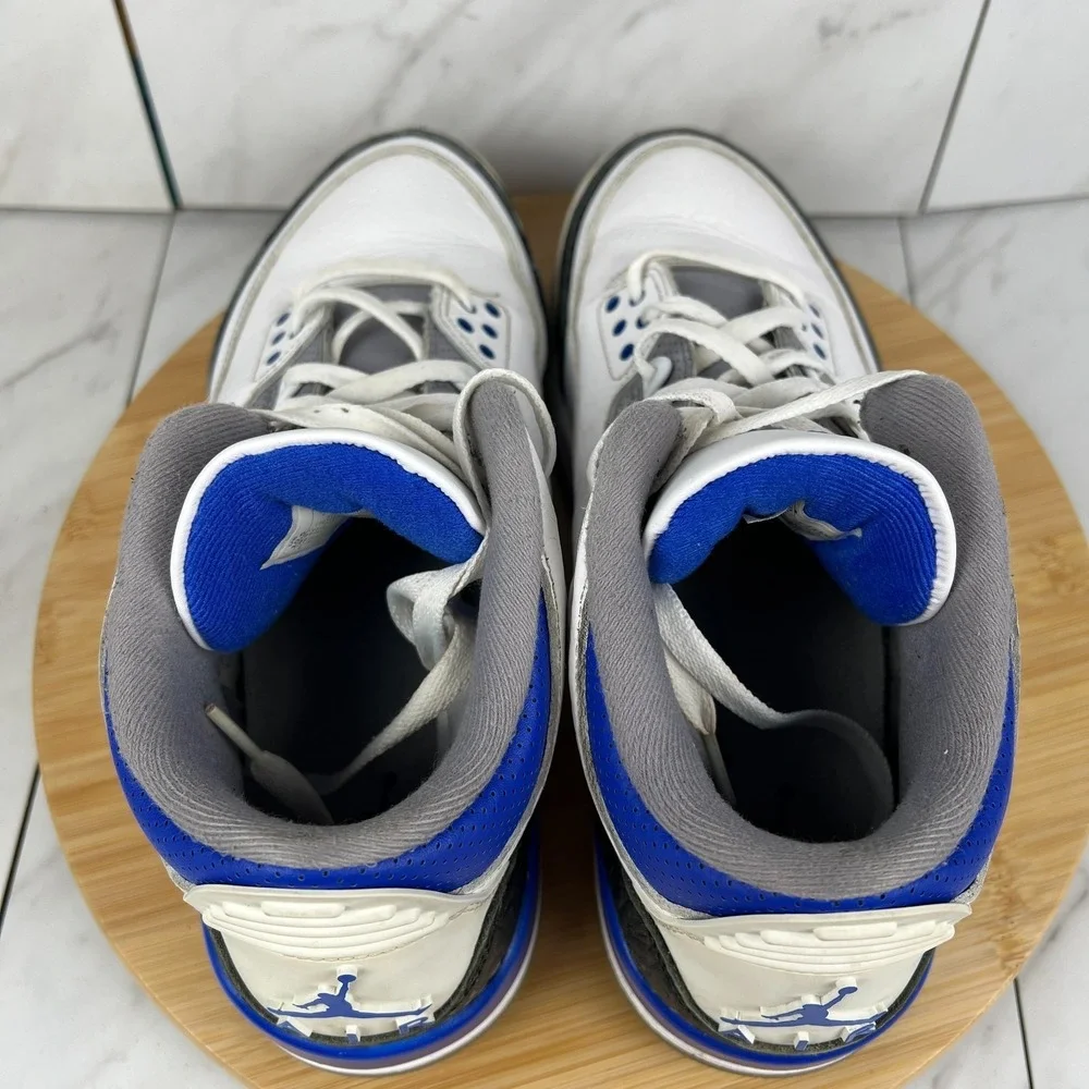 Nike Air Jordan 3 Retro Racer Blue Mens Size 10.5 Sneakers Shoes CT8532-145